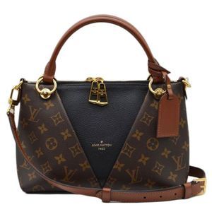 Louis Vuitton V Tote BB 2 Way Bag Handbag Monogram Noir